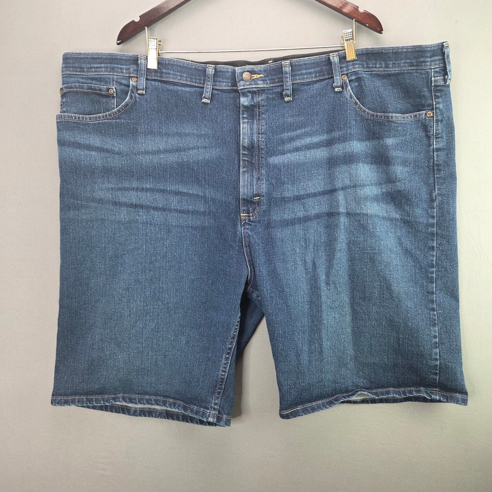 Wrangler Authentics Denim Shorts Men 50 Blue Stretch Relaxed Fit 10ZM2CSXD